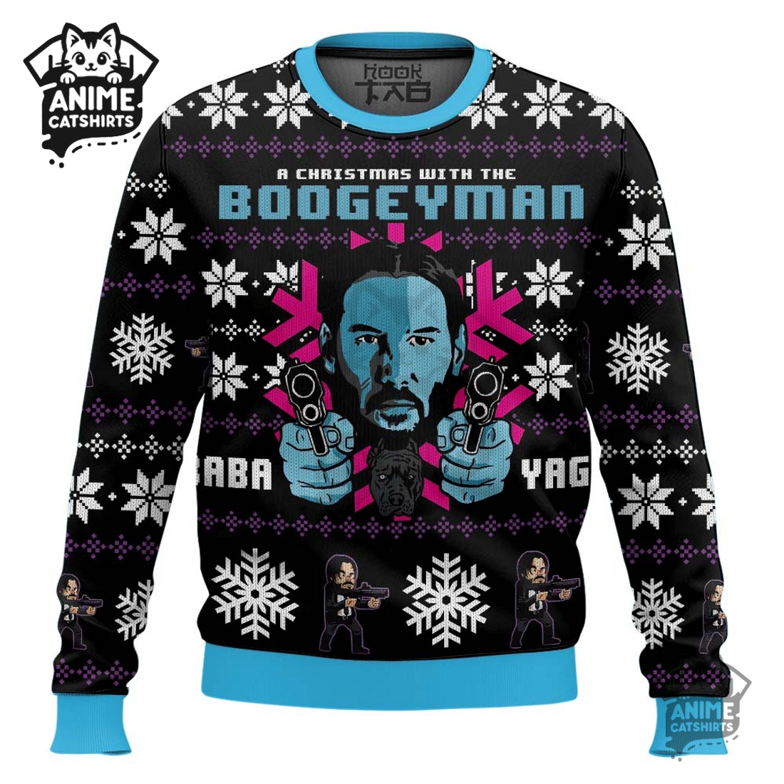 Christmas With The Boogeyman John Wick Ugly Christmas Sweater
