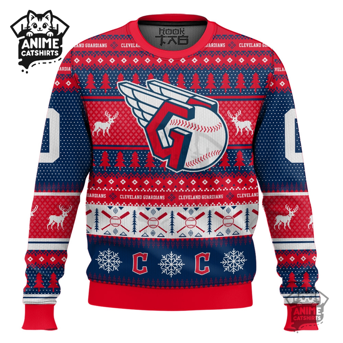 Cleveland Guardians – Custom Ugly Sweater 2025