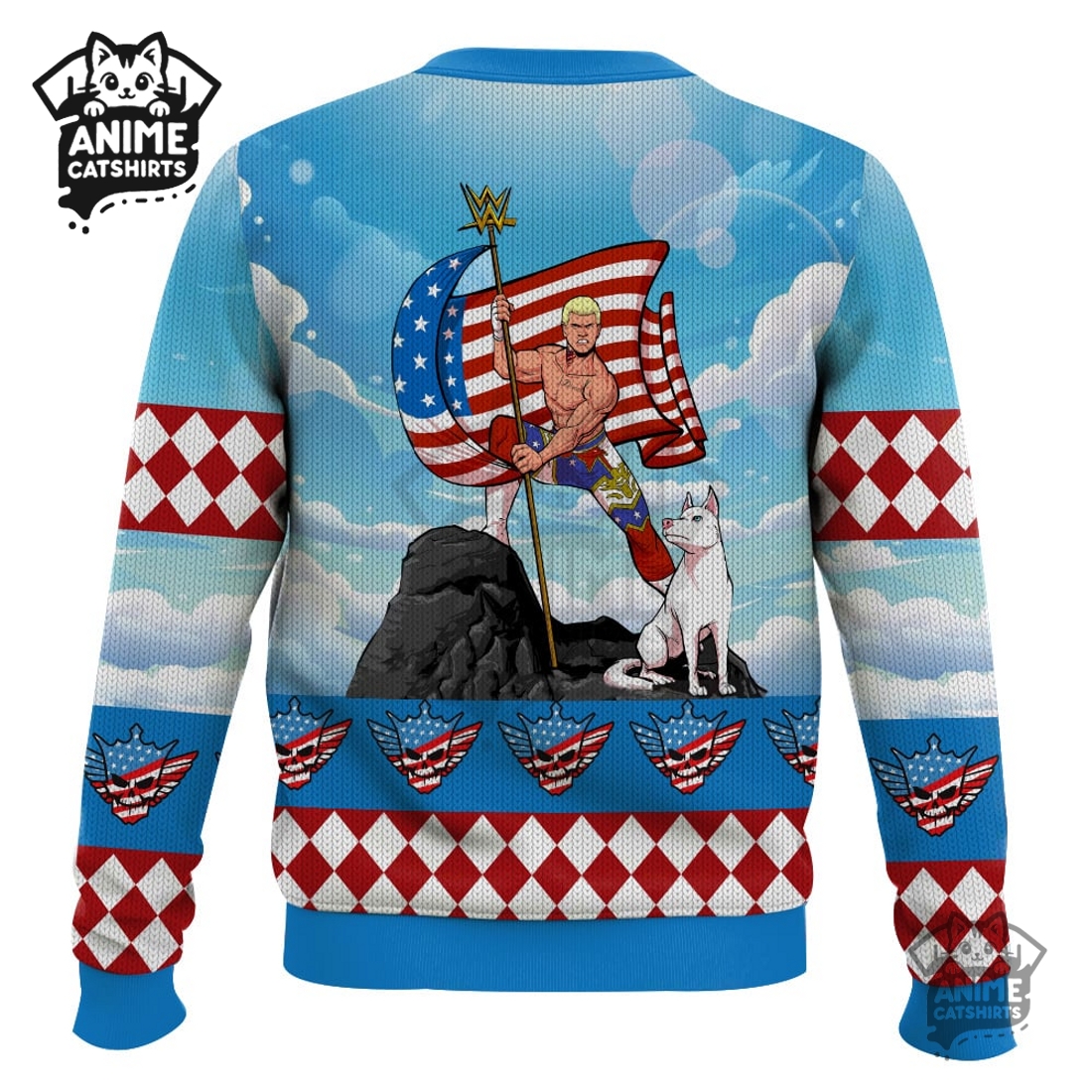 Cody Rhodes Finish The Story WWE Ugly Christmas Sweater Cody Rhodes Finish The Story WWE Ugly Christmas Sweater