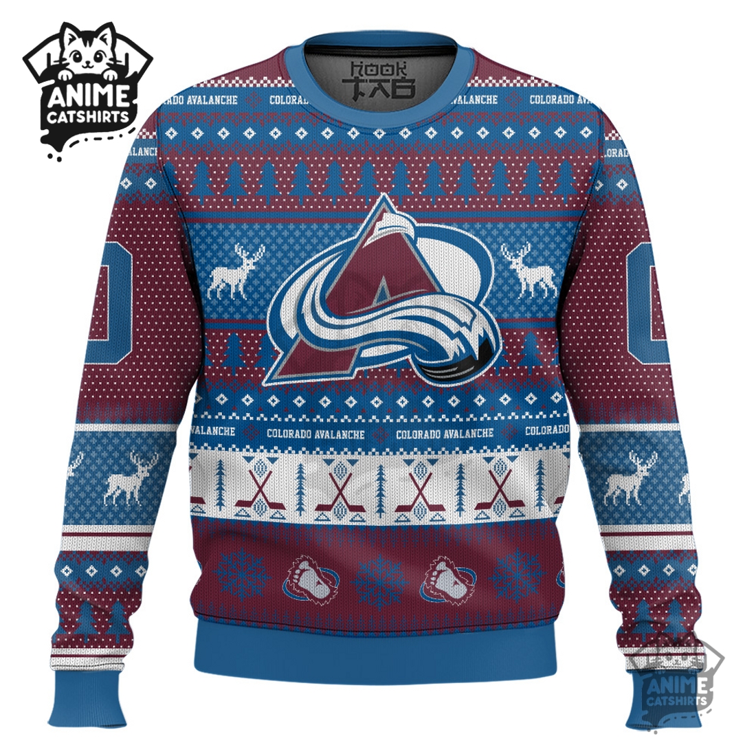 Colorado Avalanche – Custom Ugly Sweater 2025