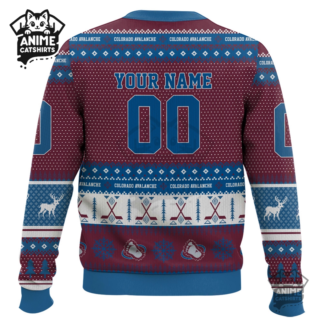 Colorado Avalanche – Custom Ugly Sweater 2025 Colorado Avalanche – Custom Ugly Sweater 2025