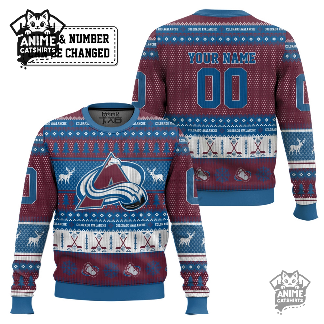 Colorado Avalanche – Custom Ugly Sweater 2025 Colorado Avalanche – Custom Ugly Sweater 2025