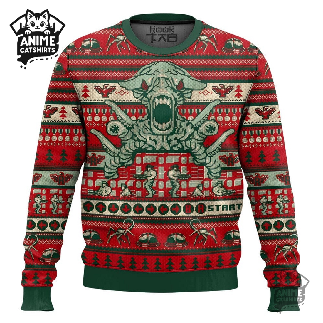 Contra 1987 Ugly Christmas Sweater Contra 1987 Ugly Christmas Sweater