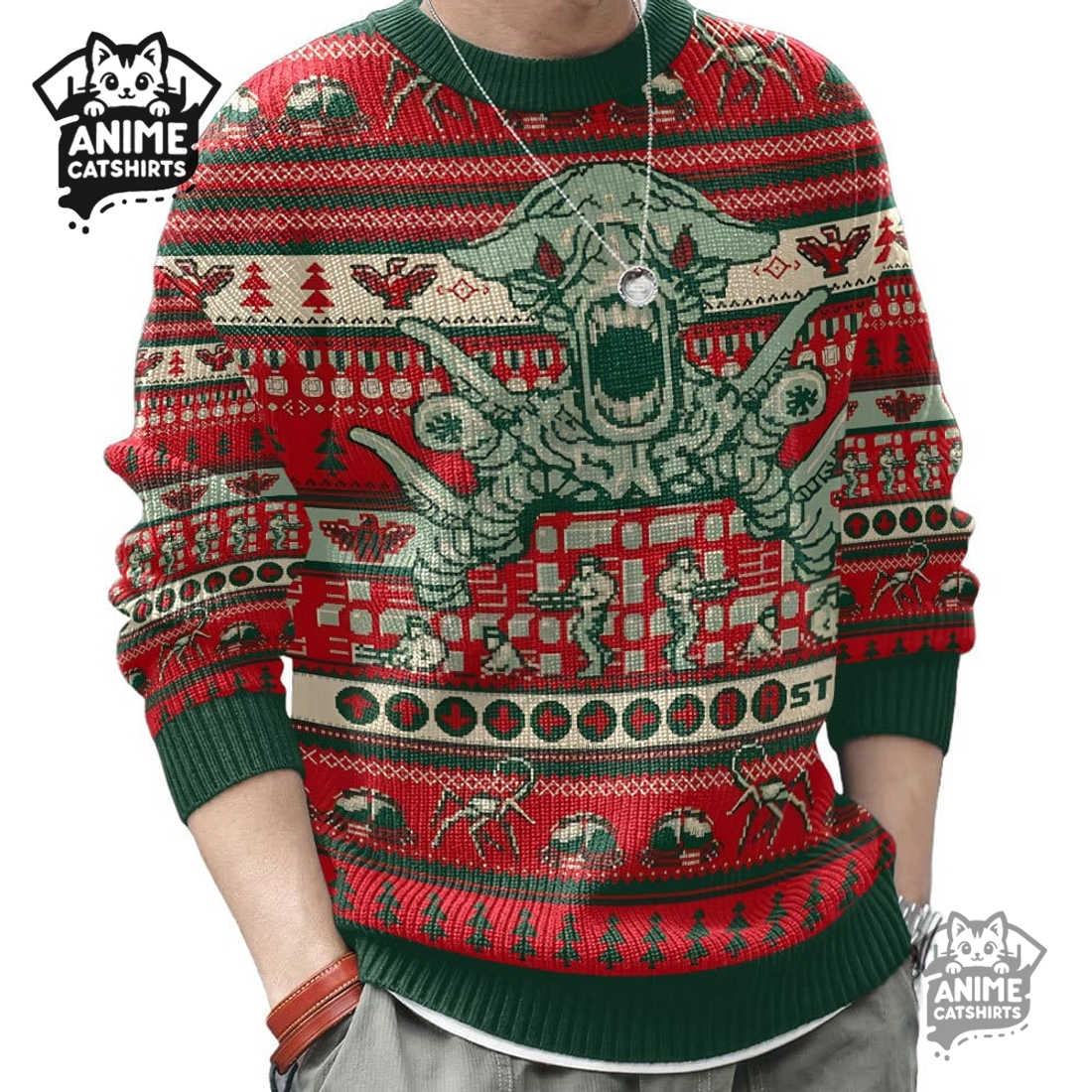 Contra 1987 Ugly Christmas Sweater Contra 1987 Ugly Christmas Sweater