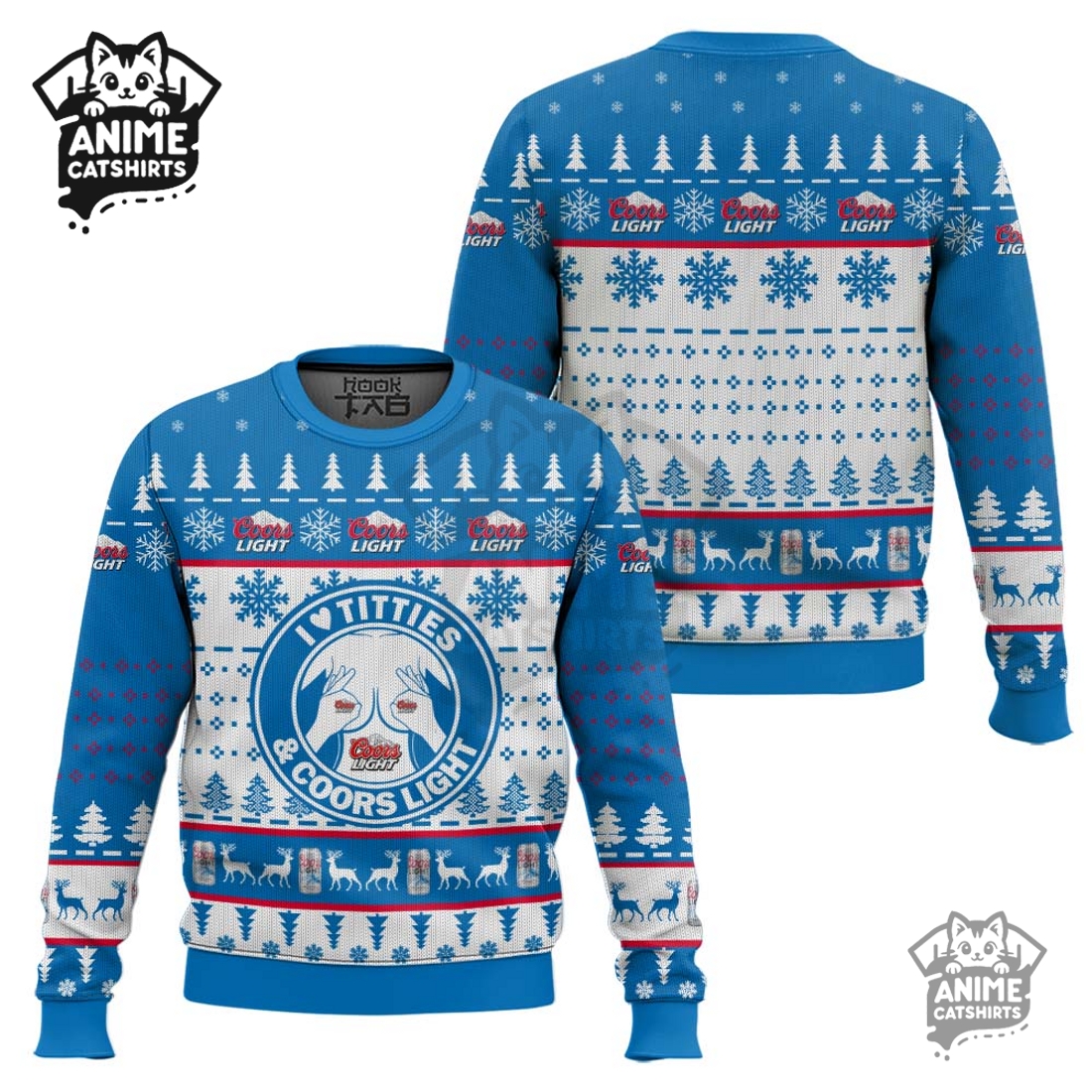 Coors Light Titties Funny Ugly Christmas Sweater Coors Light Titties Funny Ugly Christmas Sweater