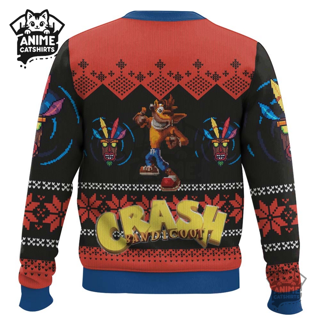 Crash Bandicoot Ugly Christmas Sweater Crash Bandicoot Ugly Christmas Sweater