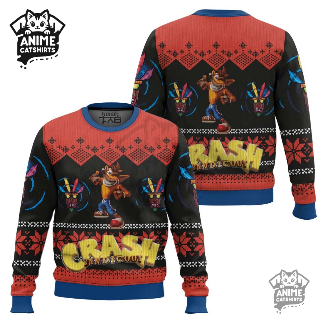 Crash Bandicoot Ugly Christmas Sweater Crash Bandicoot Ugly Christmas Sweater