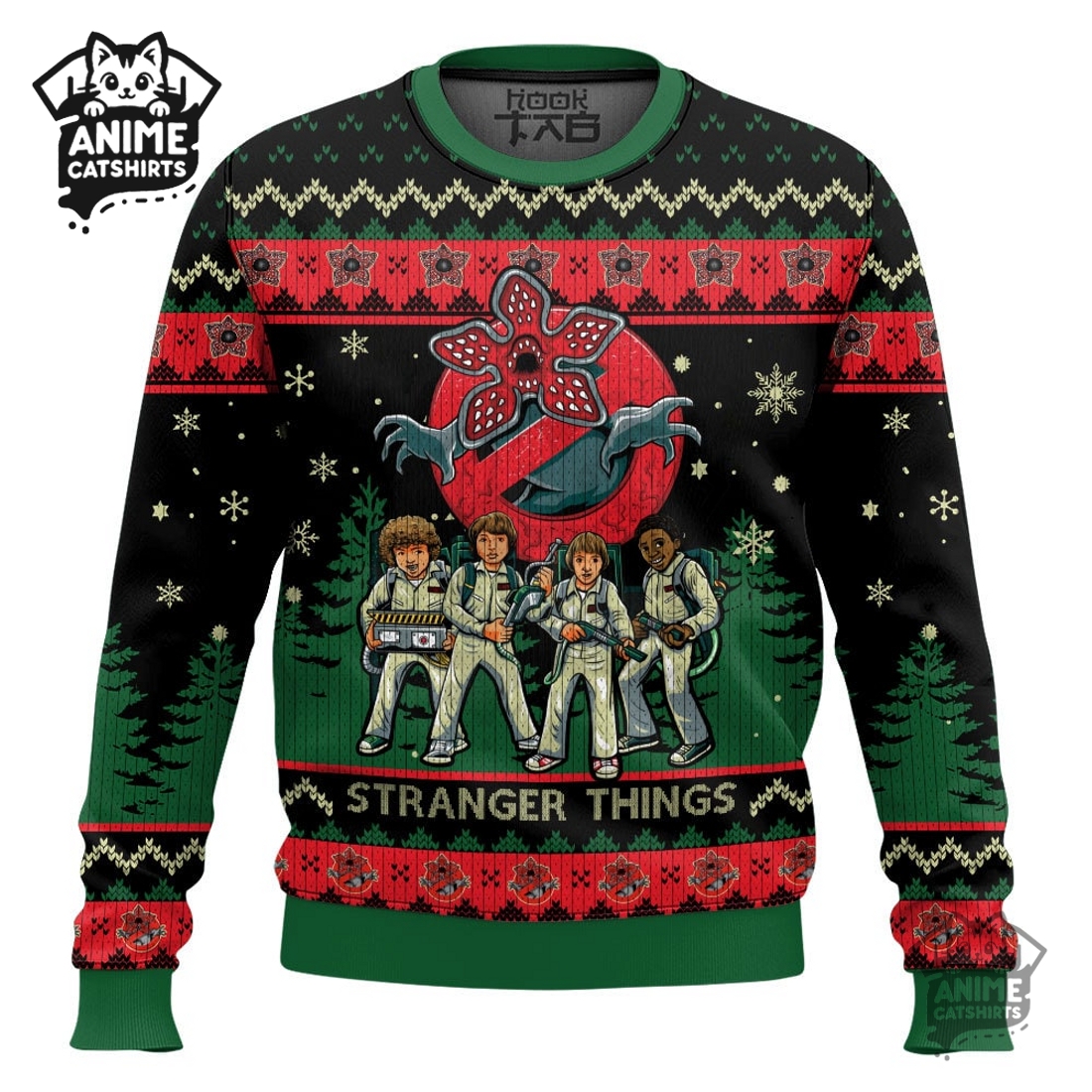Demogorgon Stranger Things Ugly Christmas Sweater