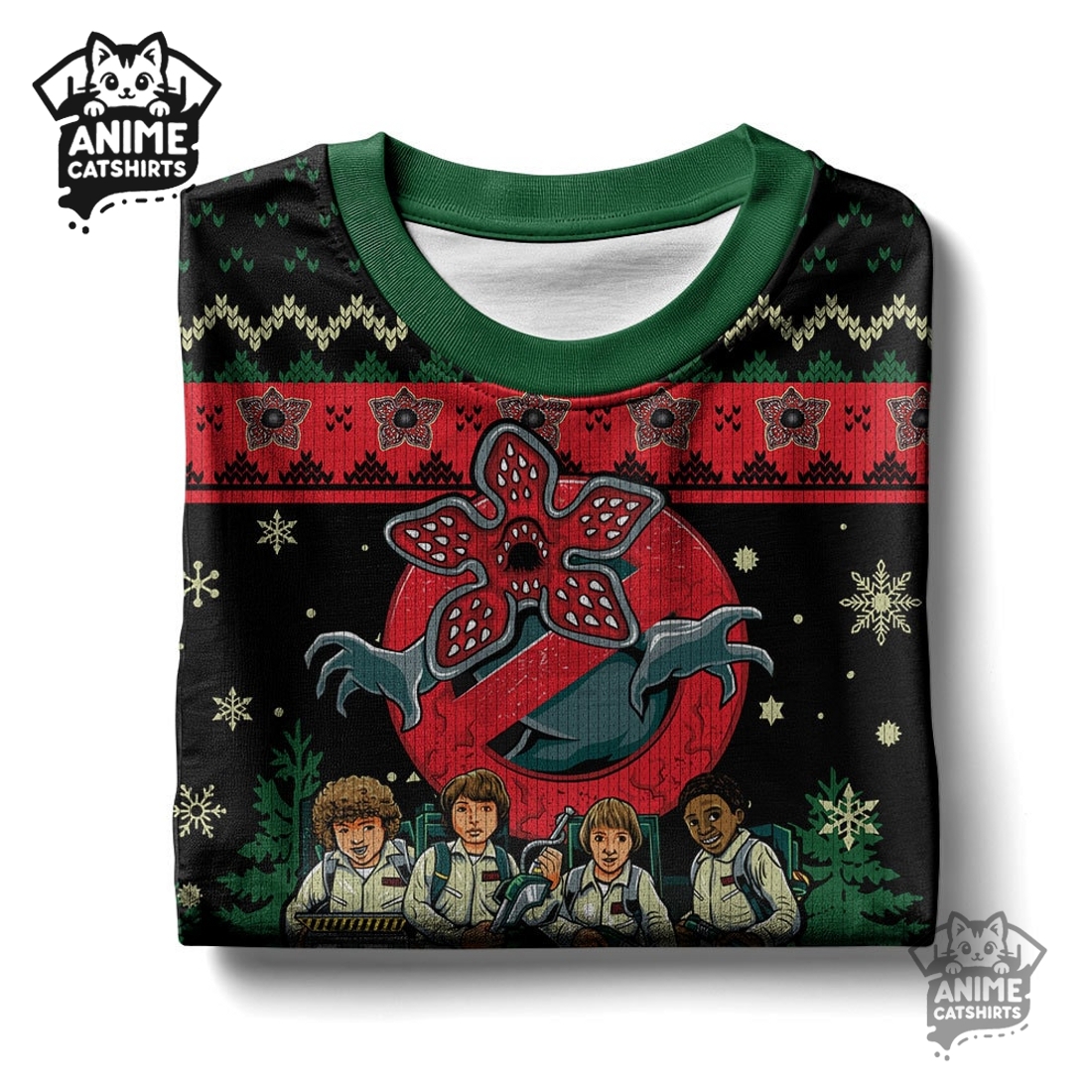 Demogorgon Stranger Things Ugly Christmas Sweater Demogorgon Stranger Things Ugly Christmas Sweater