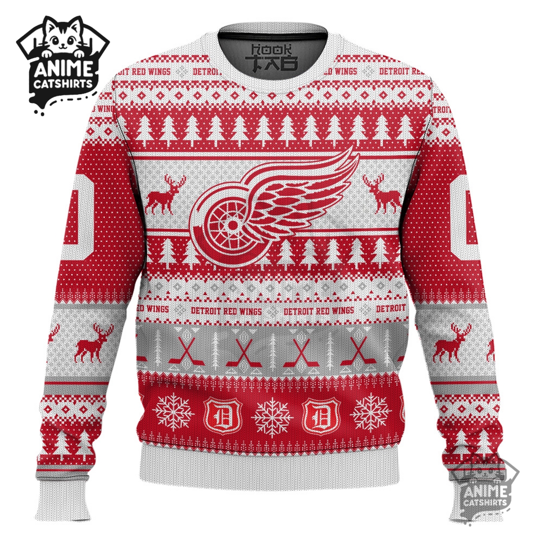 Detroit Red Wings – Custom Ugly Sweater 2025