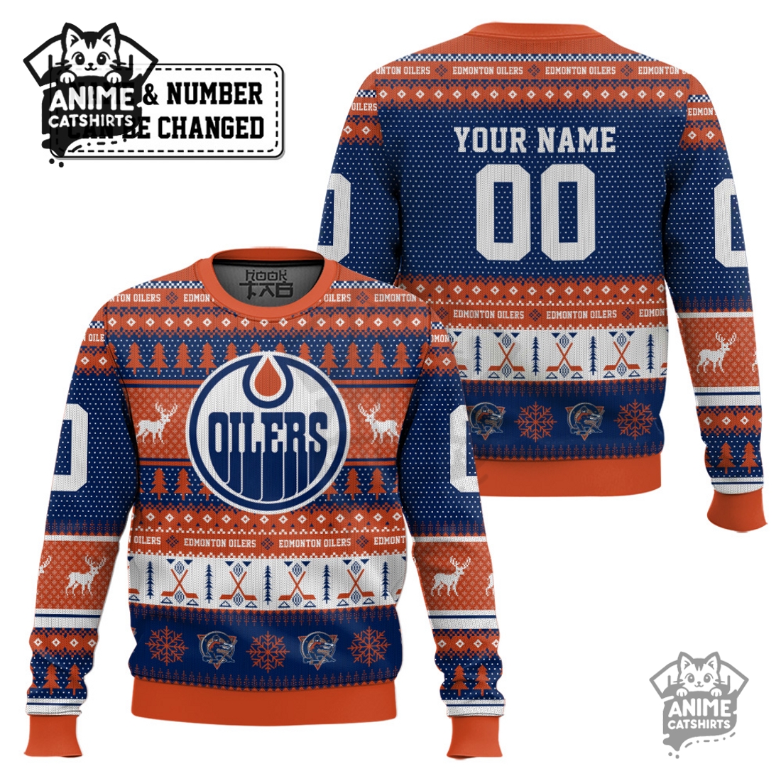 Edmonton Oilers – Custom Ugly Sweater 2025 Edmonton Oilers – Custom Ugly Sweater 2025