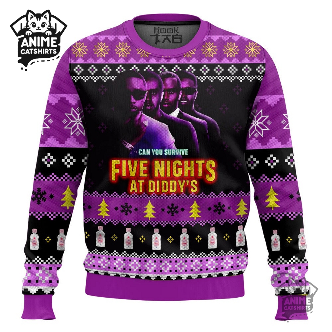 Five Nights At Diddy’s Ugly Christmas Sweater Five Nights At Diddy’s Ugly Christmas Sweater