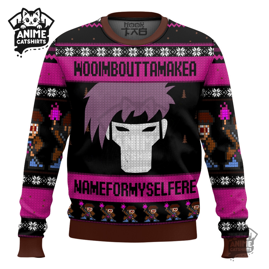 Genshin Impact Fischl Ugly Christmas Sweater