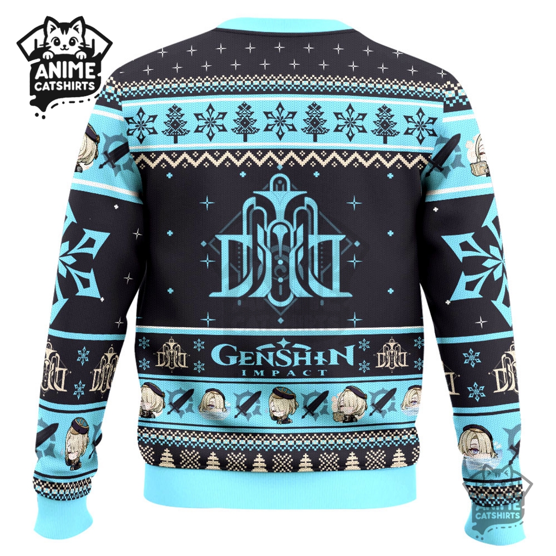 Genshin Impact Freminet Ugly Christmas Sweater Genshin Impact Freminet Ugly Christmas Sweater