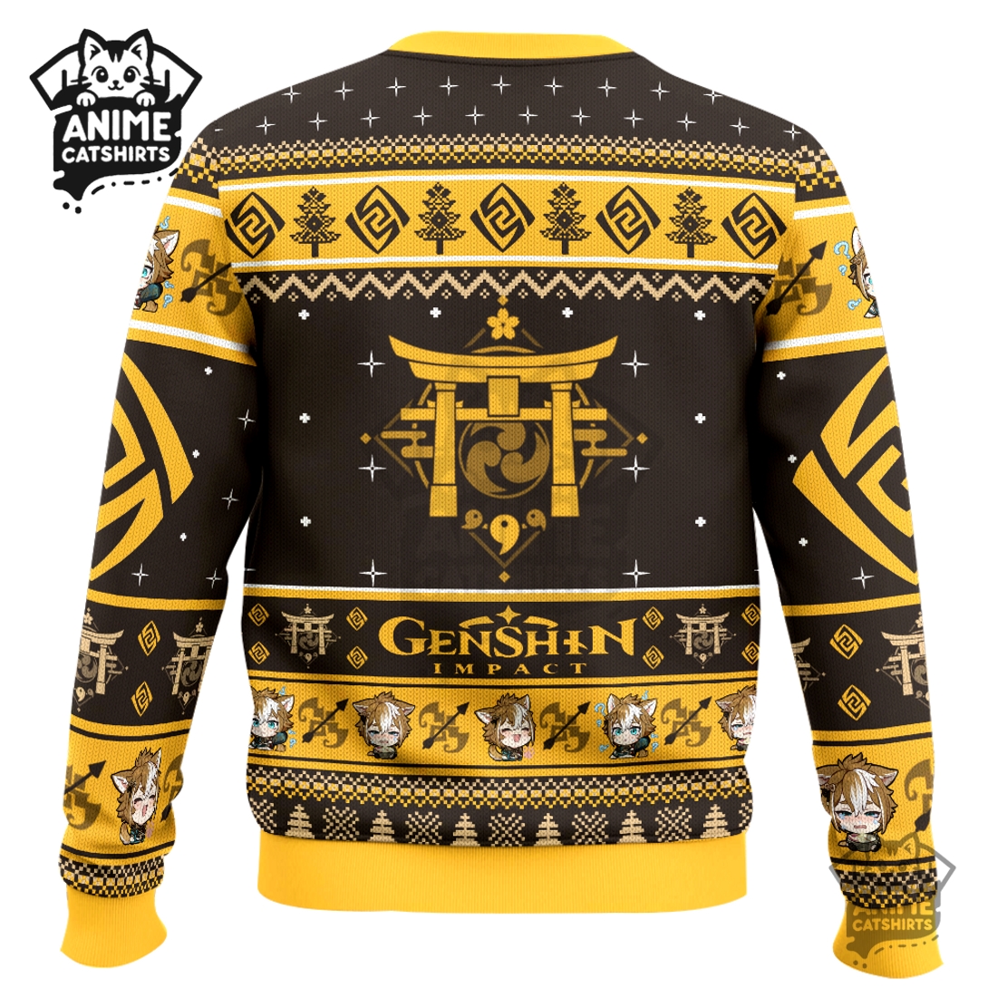 Genshin Impact Gorou Ugly Christmas Sweater Genshin Impact Gorou Ugly Christmas Sweater