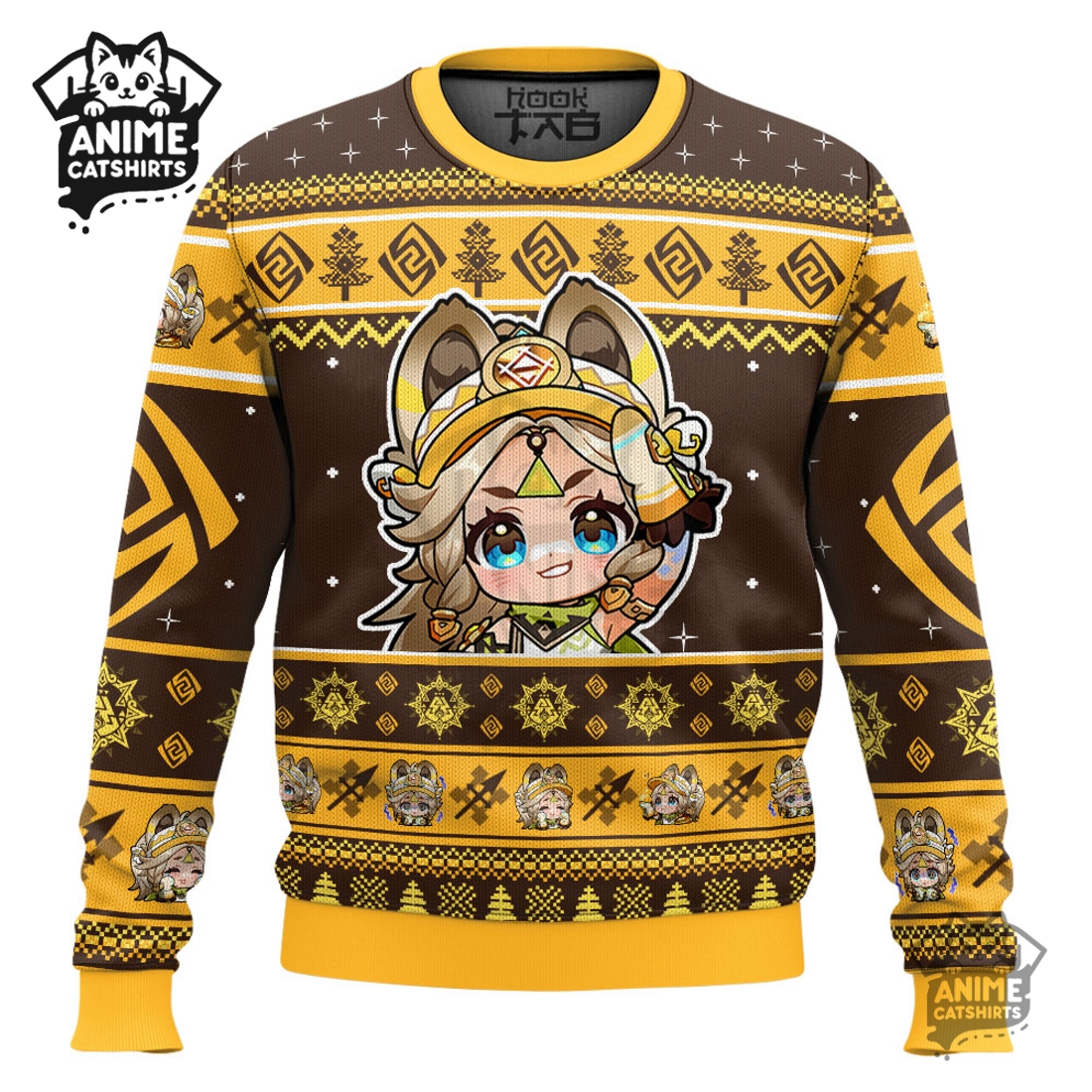 Genshin Impact Kachina Ugly Christmas Sweater