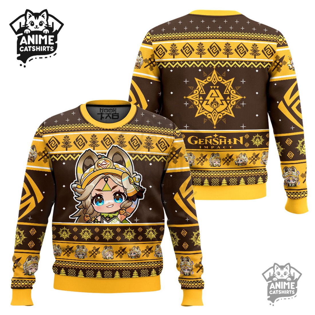Genshin Impact Kachina Ugly Christmas Sweater Genshin Impact Kachina Ugly Christmas Sweater