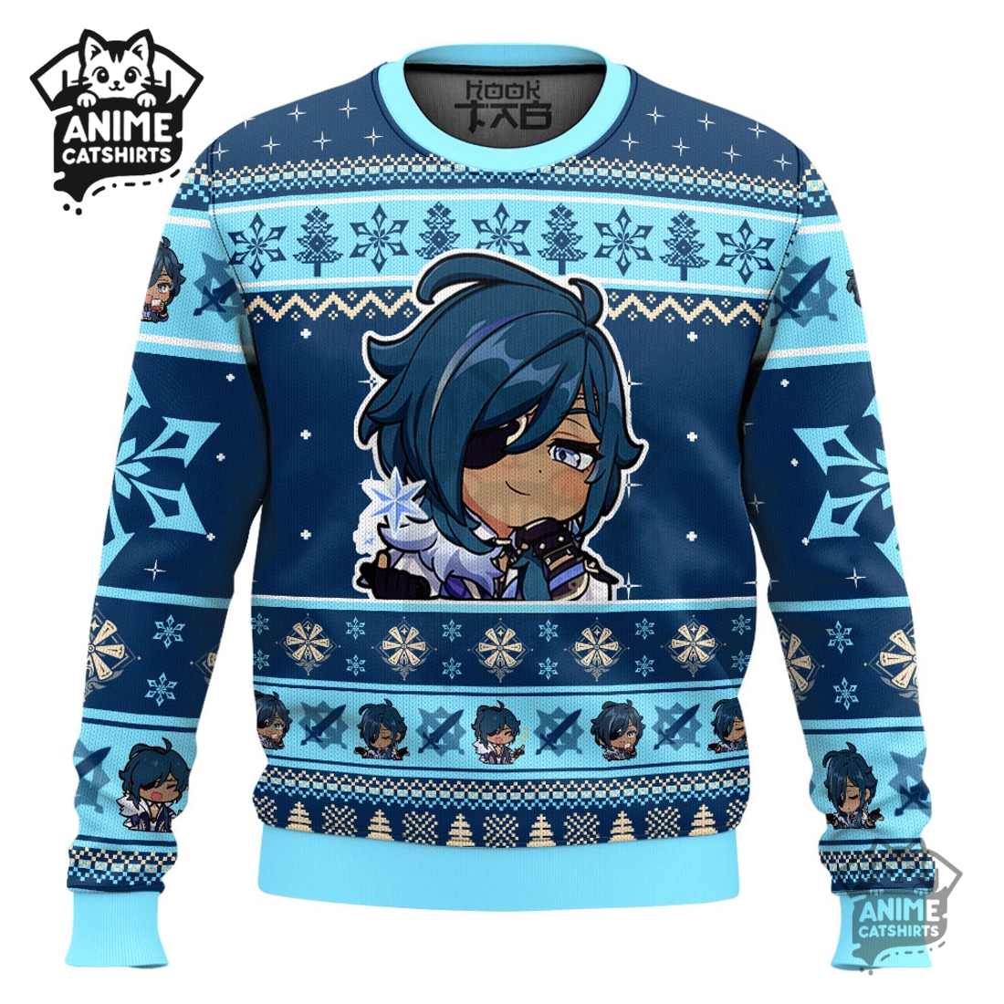 Genshin Impact Kaeya Ugly Christmas Sweater Genshin Impact Kaeya Ugly Christmas Sweater