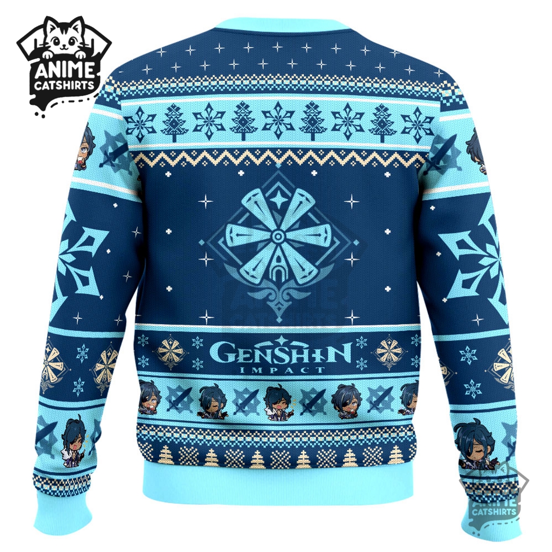 Genshin Impact Kaeya Ugly Christmas Sweater Genshin Impact Kaeya Ugly Christmas Sweater