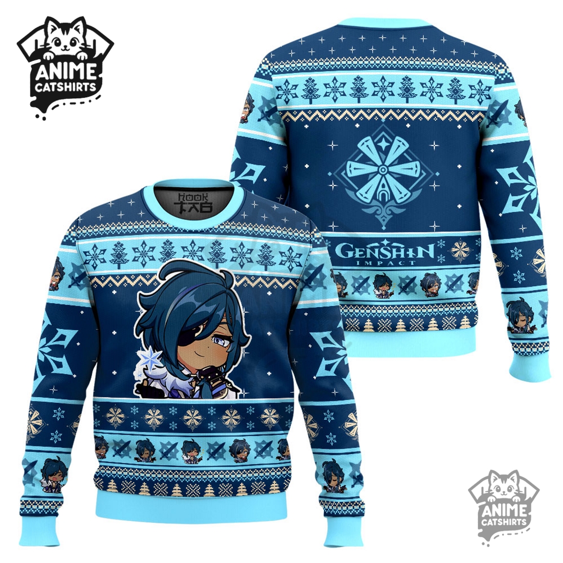 Genshin Impact Kaeya Ugly Christmas Sweater Genshin Impact Kaeya Ugly Christmas Sweater