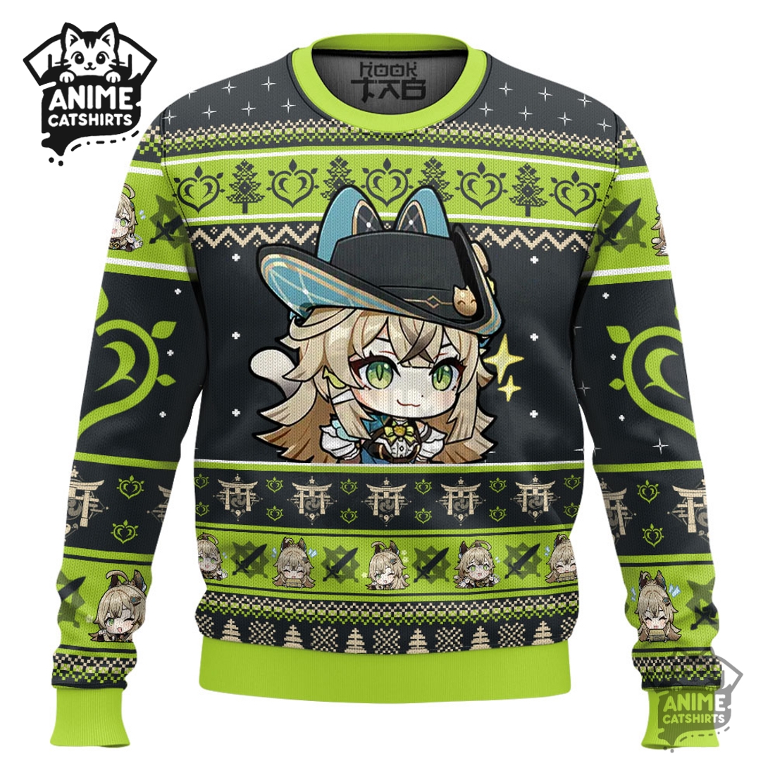 Genshin Impact Kirara Ugly Christmas Sweater