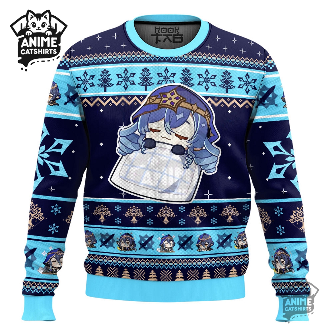 Genshin Impact Layla Ugly Christmas Sweater