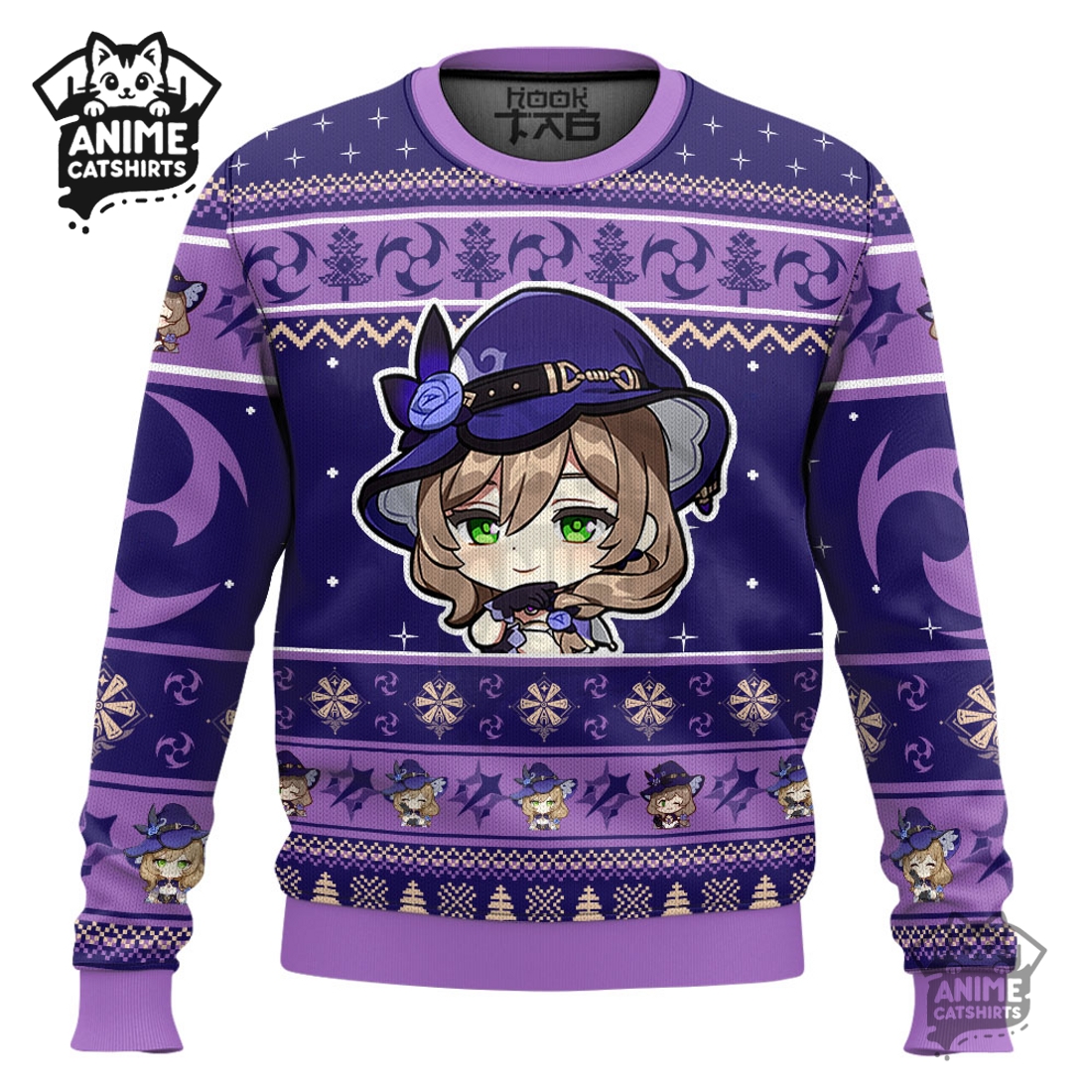 Genshin Impact Lisa Ugly Christmas Sweater