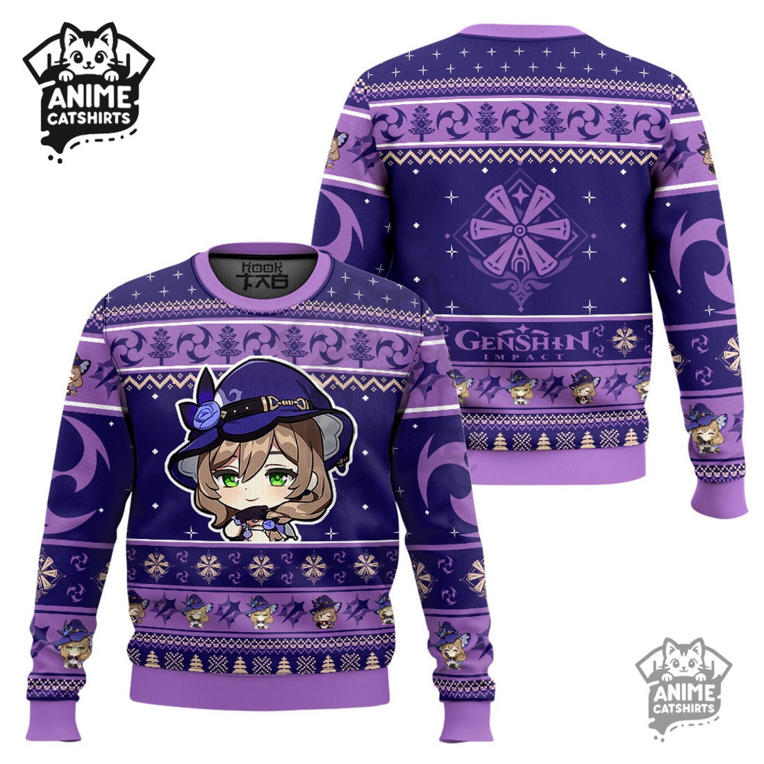 Genshin Impact Lisa Ugly Christmas Sweater Genshin Impact Lisa Ugly Christmas Sweater