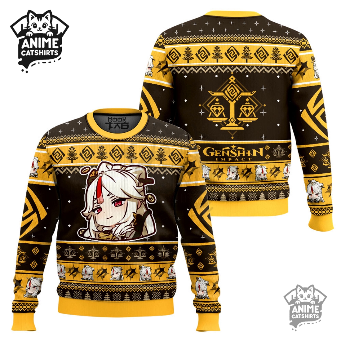 Genshin Impact Ningguang Ugly Christmas Sweater Genshin Impact Ningguang Ugly Christmas Sweater
