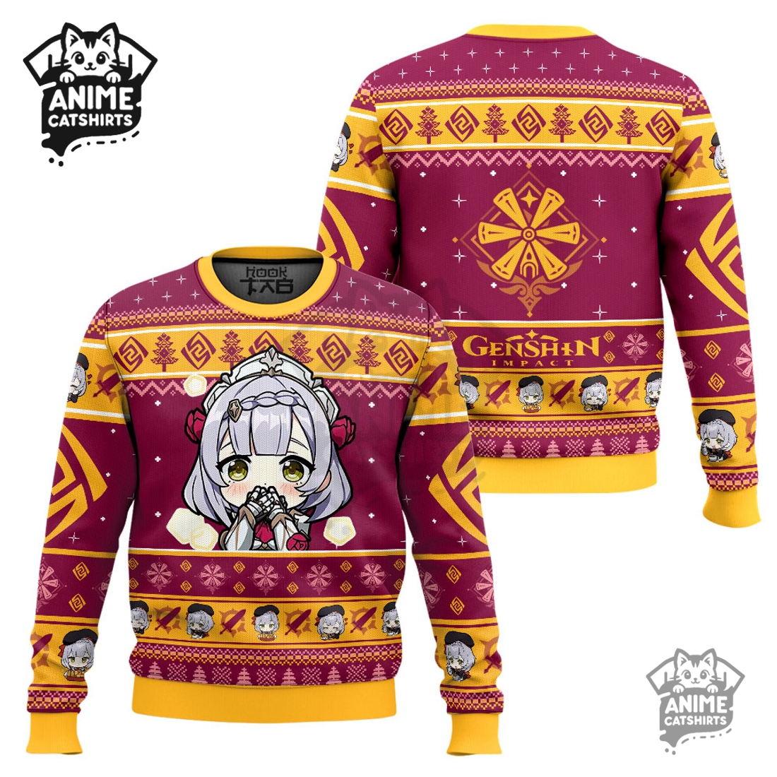 Genshin Impact Noelle Ugly Christmas Sweater Genshin Impact Noelle Ugly Christmas Sweater