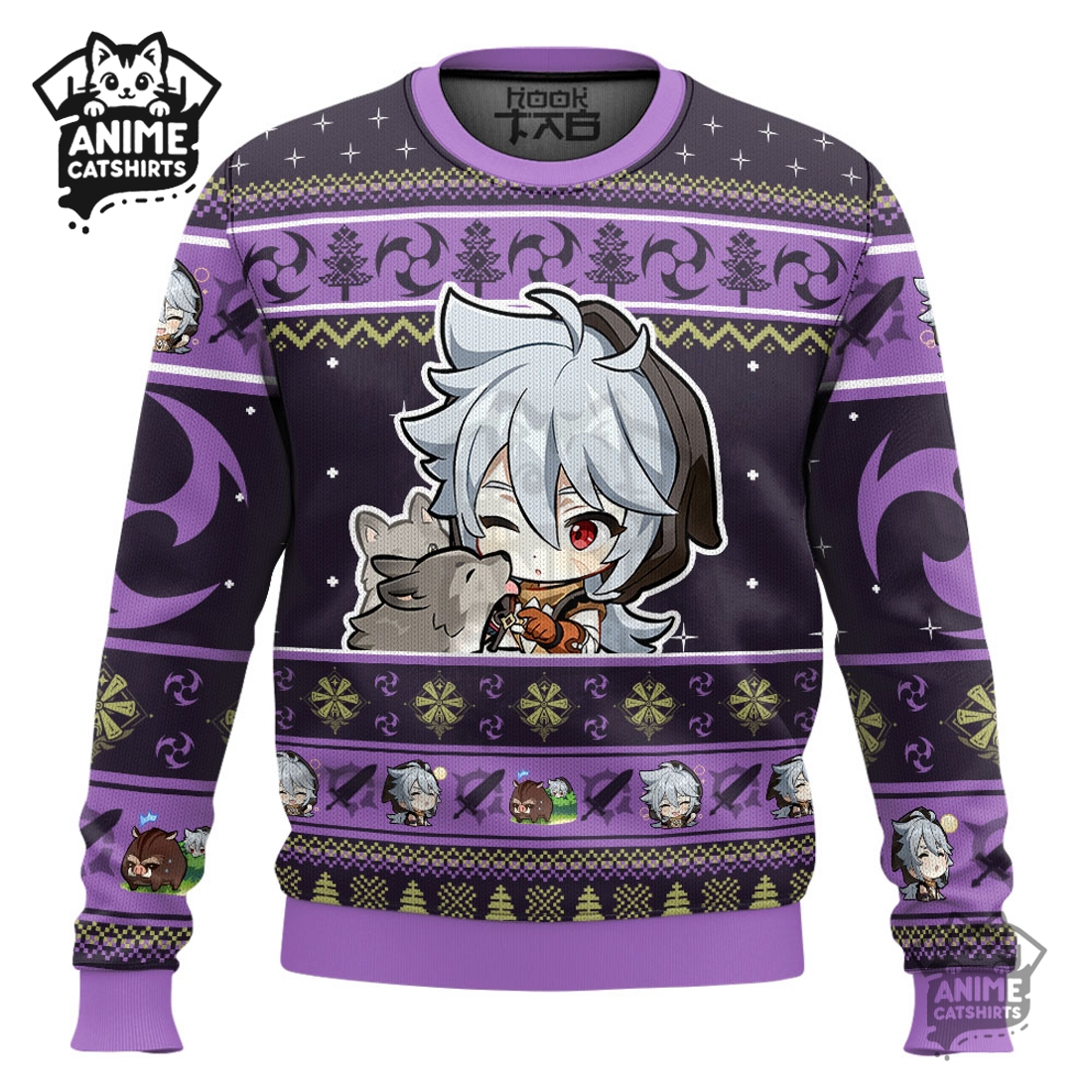 Genshin Impact Razor Ugly Christmas Sweater