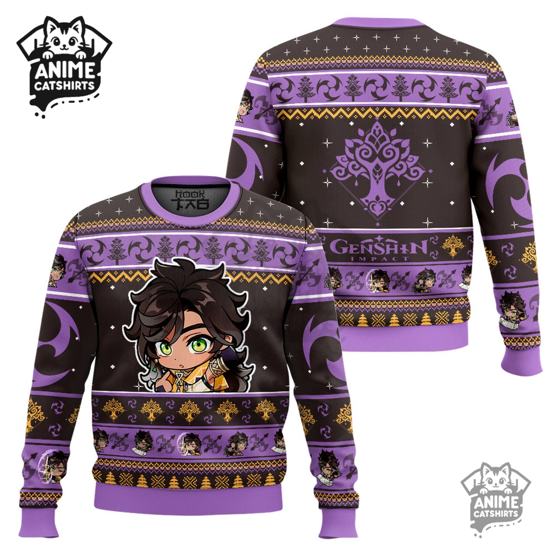 Genshin Impact Sethos Ugly Christmas Sweater Genshin Impact Sethos Ugly Christmas Sweater