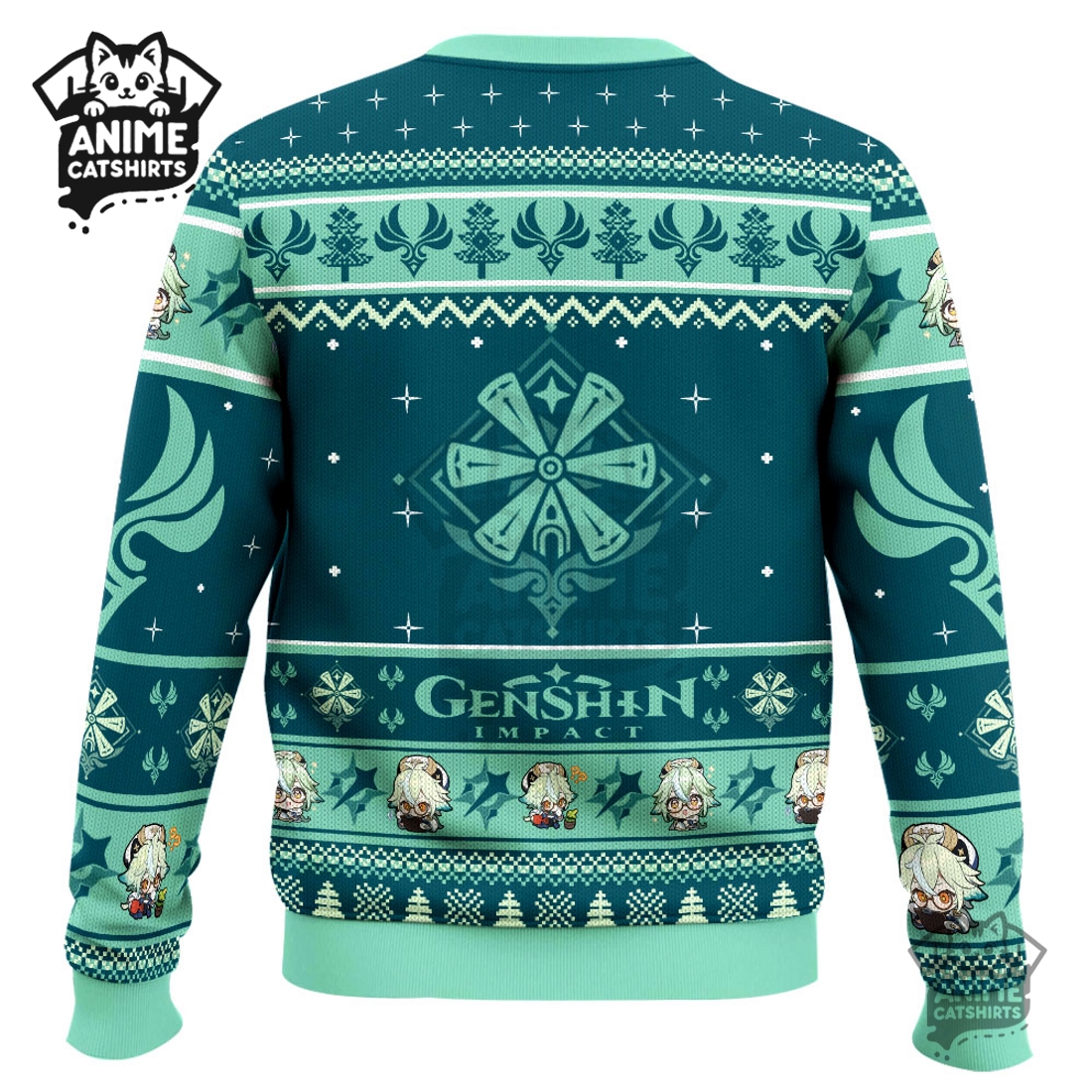 Genshin Impact Sucrose Ugly Christmas Sweater Genshin Impact Sucrose Ugly Christmas Sweater