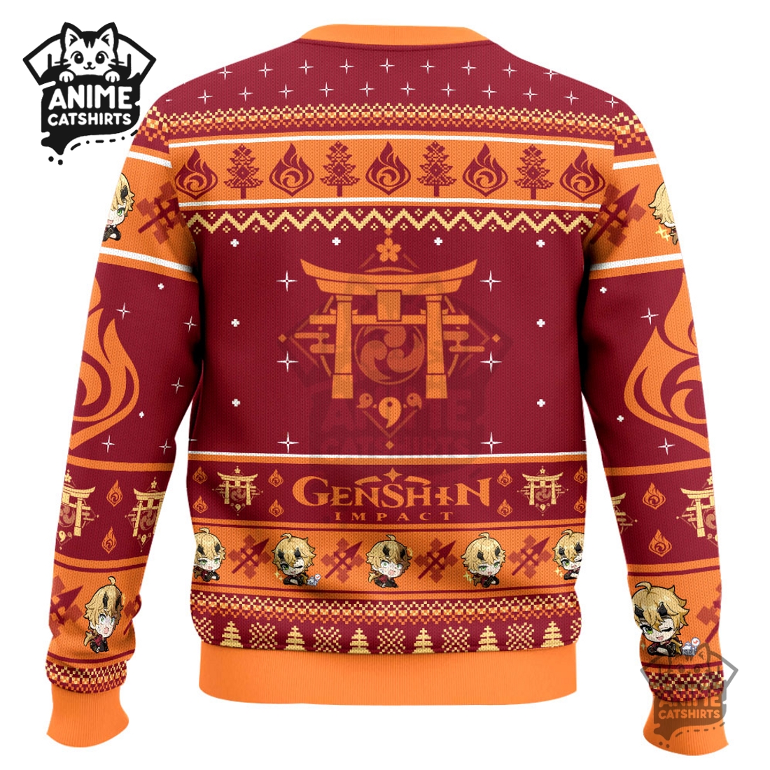 Genshin Impact Thoma Ugly Christmas Sweater Genshin Impact Thoma Ugly Christmas Sweater
