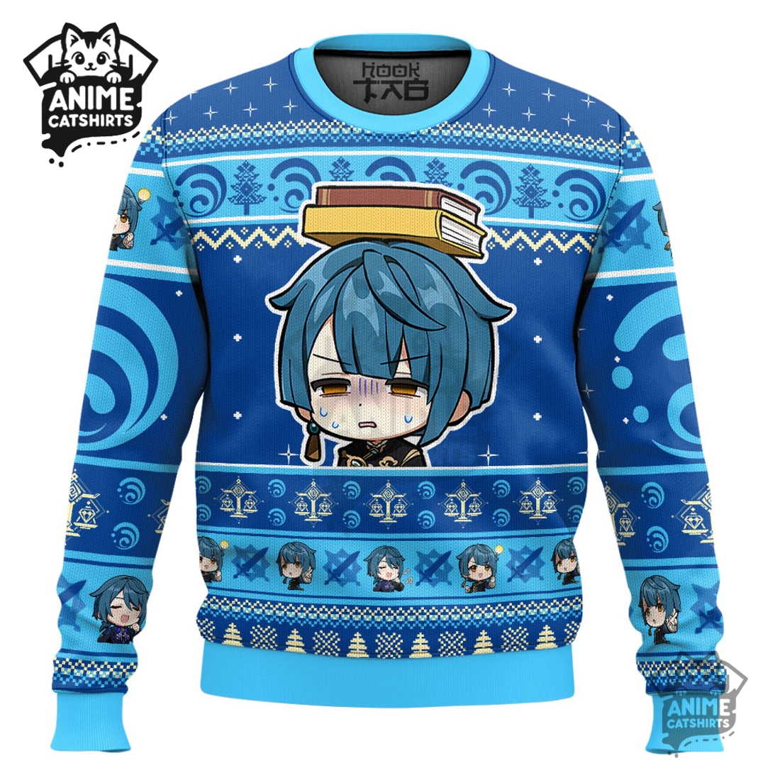 Genshin Impact Xingqiu Ugly Christmas Sweater Genshin Impact Xingqiu Ugly Christmas Sweater