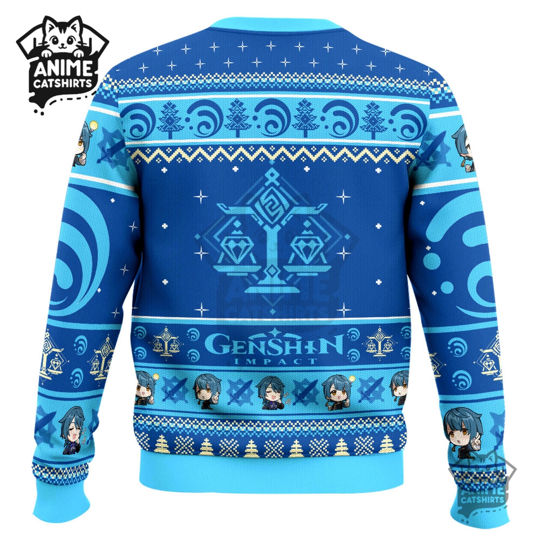 Genshin Impact Xingqiu Ugly Christmas Sweater Genshin Impact Xingqiu Ugly Christmas Sweater