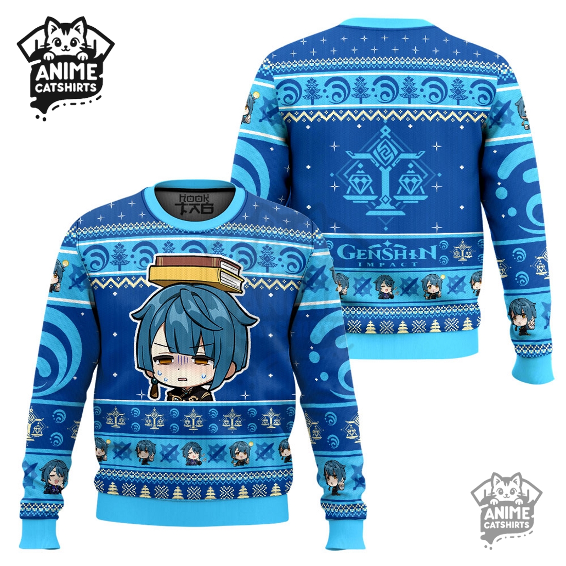 Genshin Impact Xingqiu Ugly Christmas Sweater Genshin Impact Xingqiu Ugly Christmas Sweater