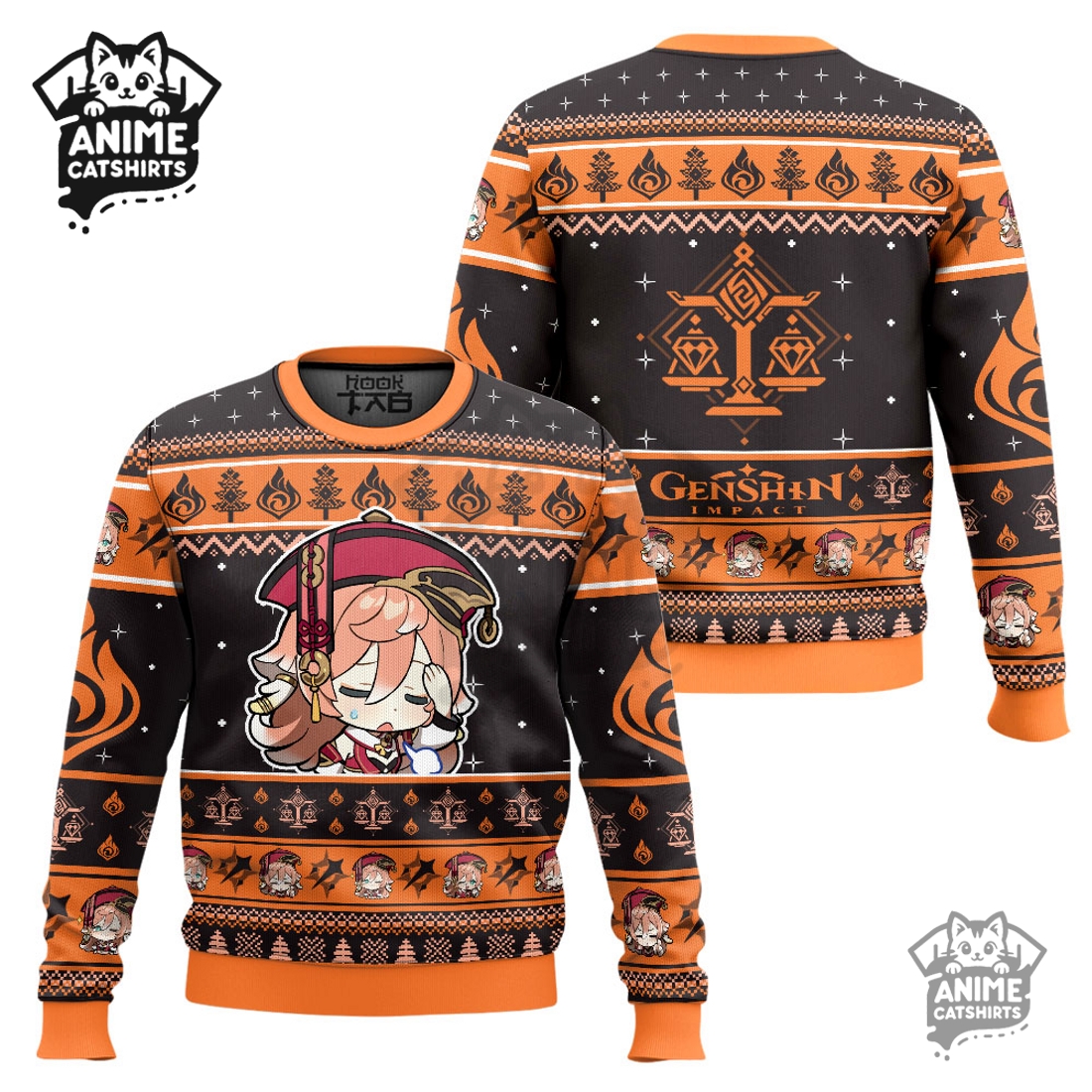 Genshin Impact Yanfei Ugly Christmas Sweater Genshin Impact Yanfei Ugly Christmas Sweater