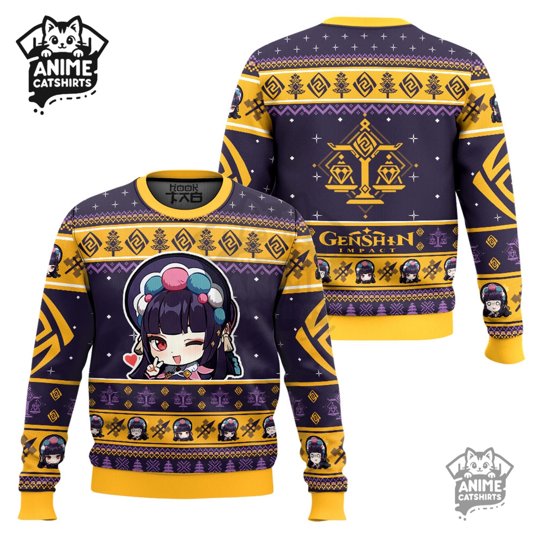 Genshin Impact Yun Jin Ugly Christmas Sweater Genshin Impact Yun Jin Ugly Christmas Sweater
