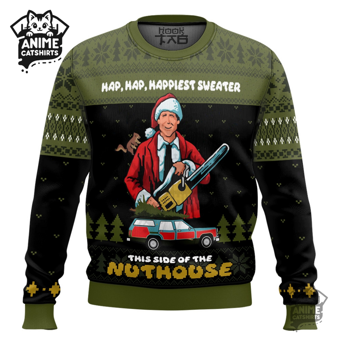 Hap, Hap, Happiest Sweater National Lampoon’s Vacation Ugly Christmas Sweater