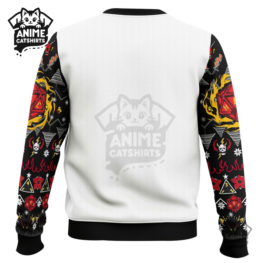 Hellfire Club Dice Stranger Things Ugly Christmas Sweater Hellfire Club Dice Stranger Things Ugly Christmas Sweater