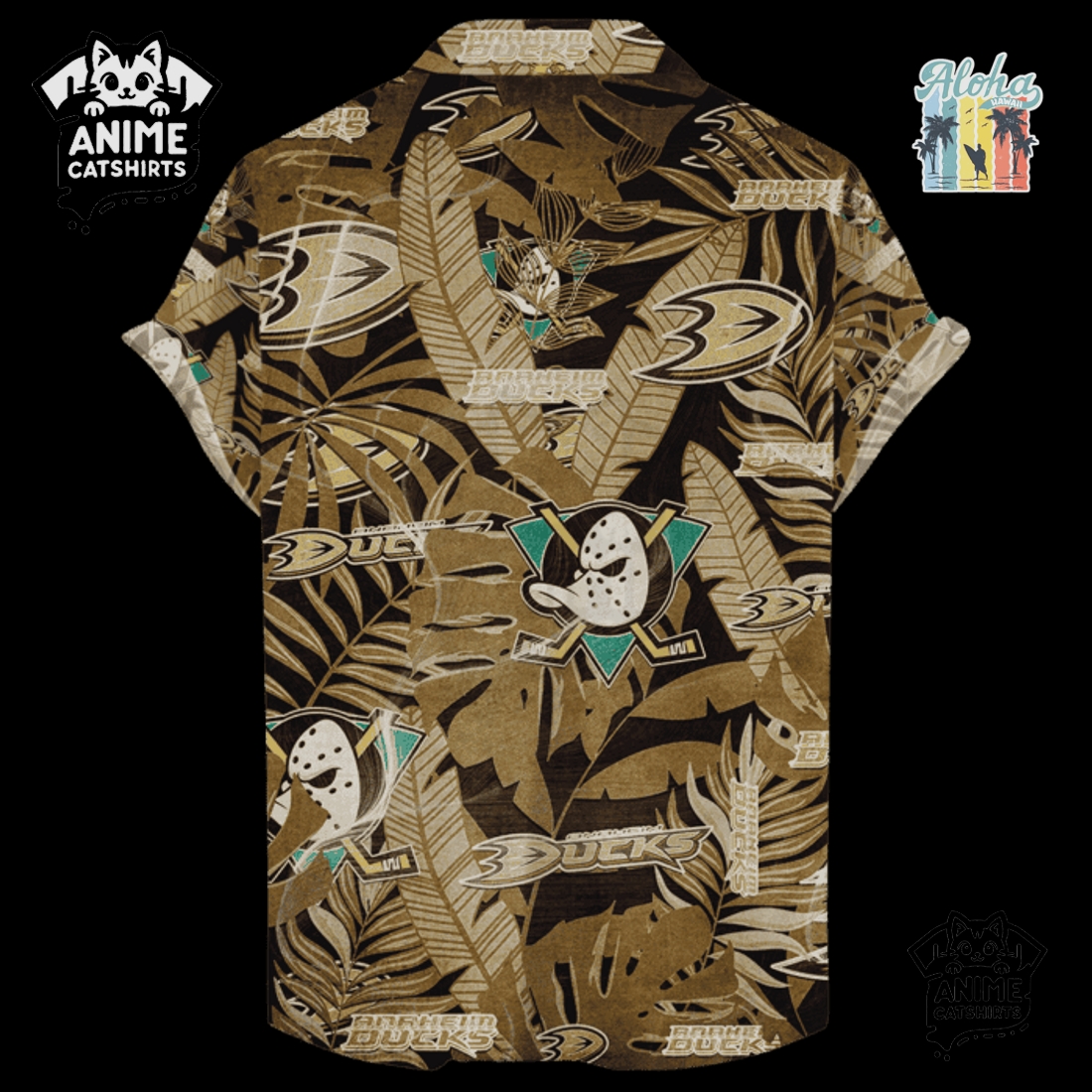 Anaheim Ducks Men’s NHL Hawaiian Shirt Anaheim Ducks Men’s NHL Hawaiian Shirt