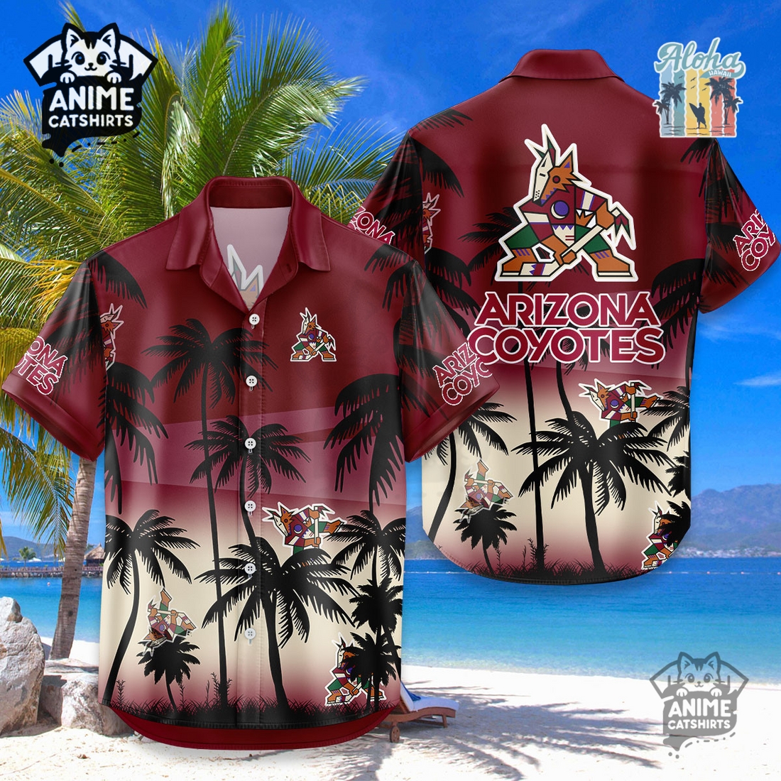Arizona Coyotes NHL Aloha Shirt