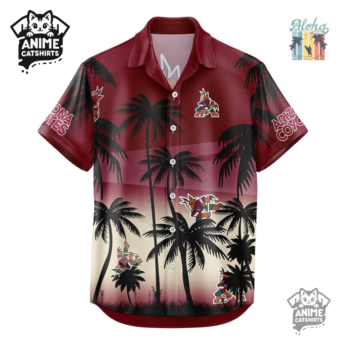 Arizona Coyotes NHL Aloha Shirt