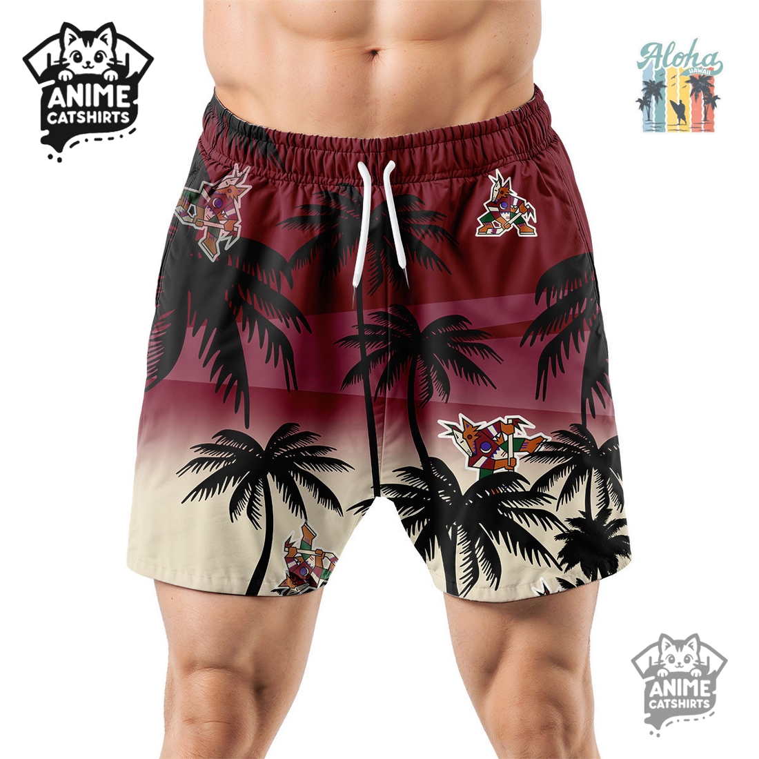 Arizona Coyotes NHL Aloha Shirt Arizona Coyotes NHL Aloha Shirt