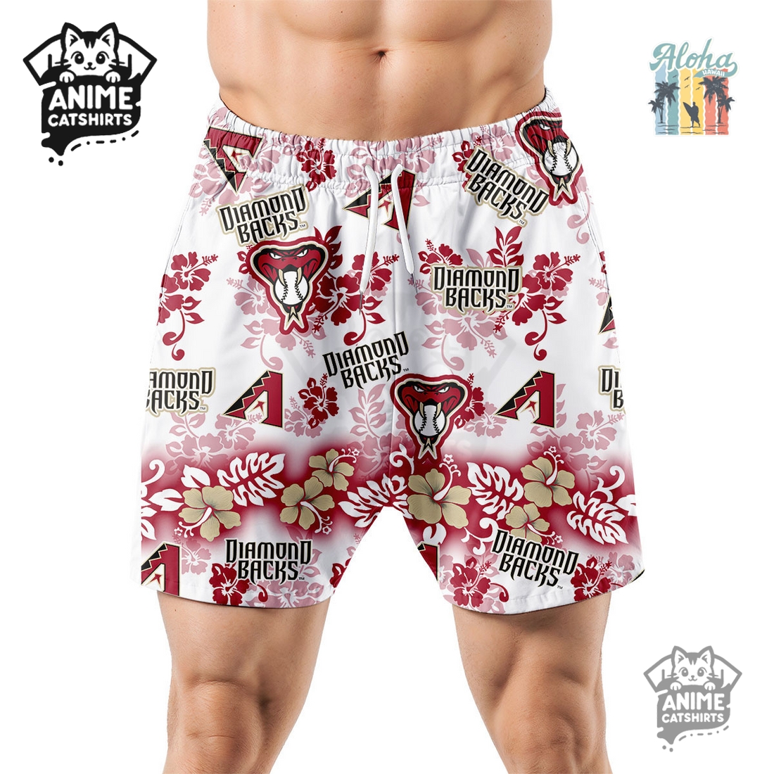 Arizona Diamondbacks Aloha Paradise Hawaiian Short