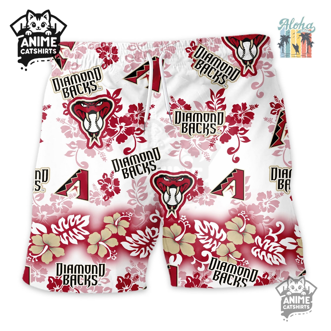 Arizona Diamondbacks Aloha Paradise Hawaiian Short Arizona Diamondbacks Aloha Paradise Hawaiian Short