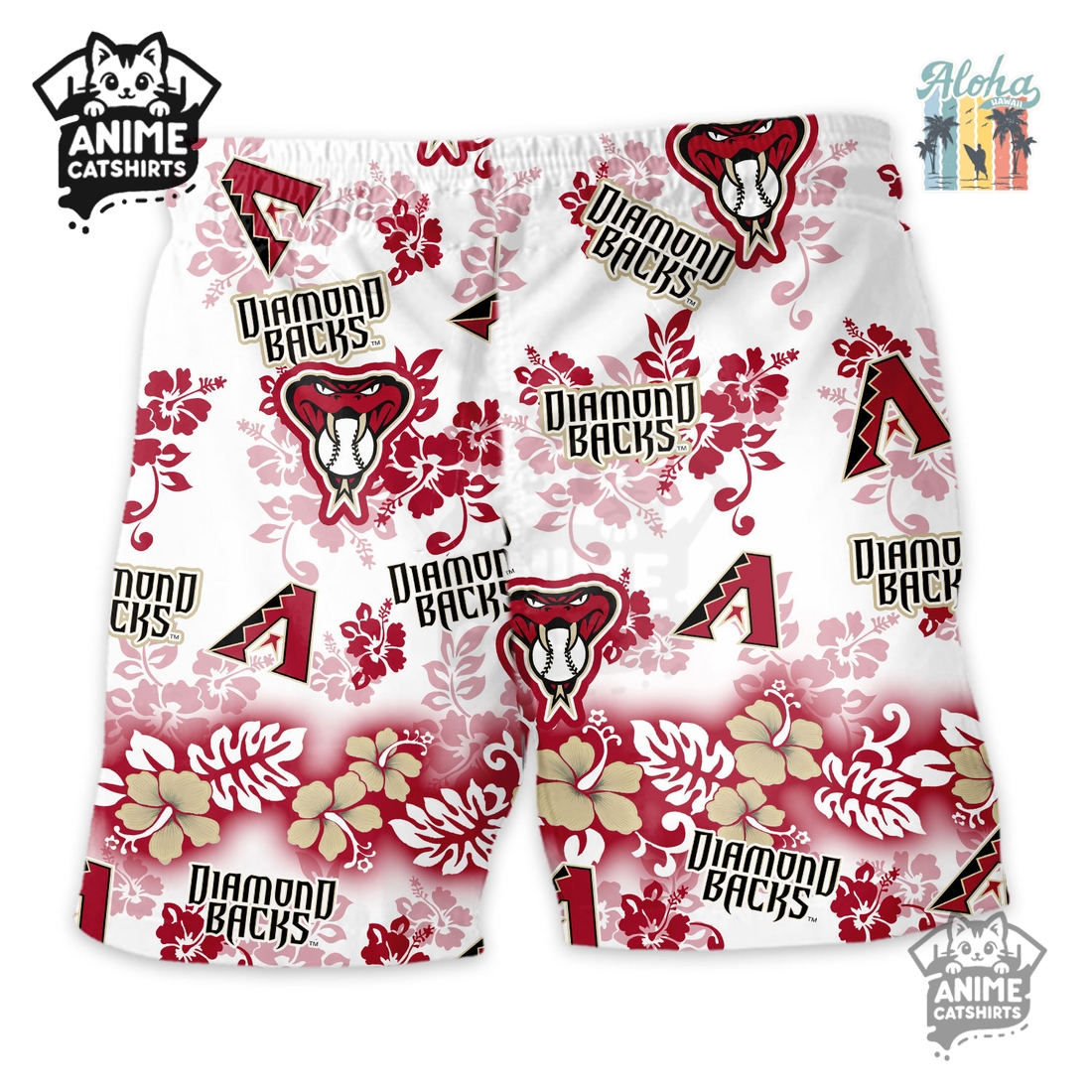 Arizona Diamondbacks Aloha Paradise Hawaiian Short Arizona Diamondbacks Aloha Paradise Hawaiian Short