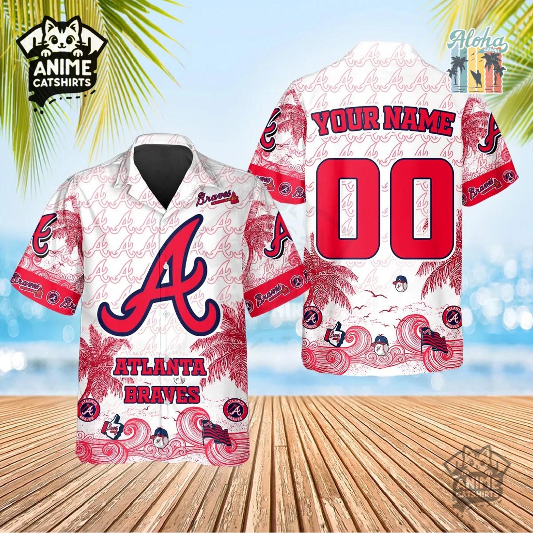Atlanta Braves 3D All Over Print MLB Aloha Hawaiian Shirt