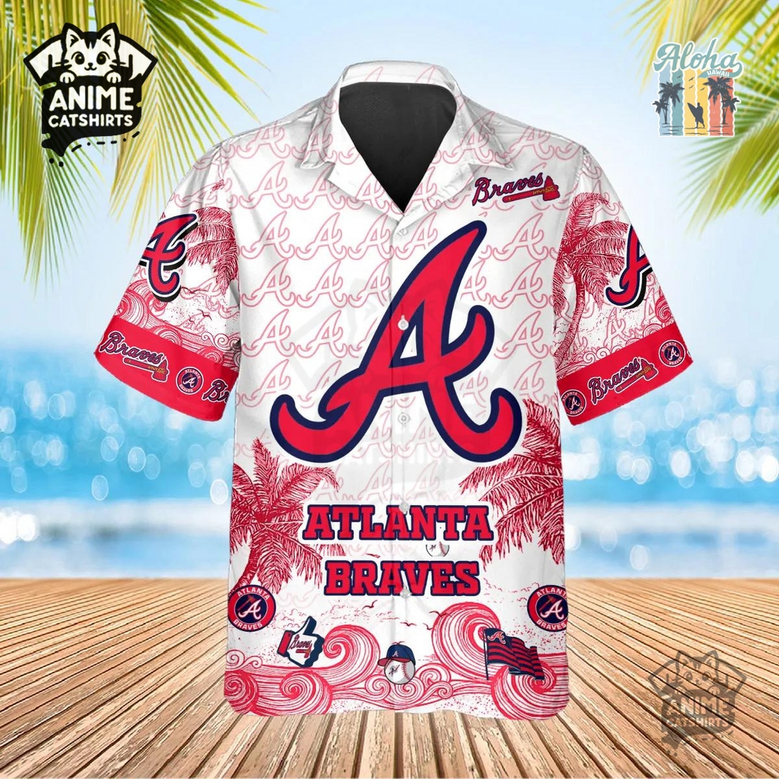 Atlanta Braves 3D All Over Print MLB Aloha Hawaiian Shirt